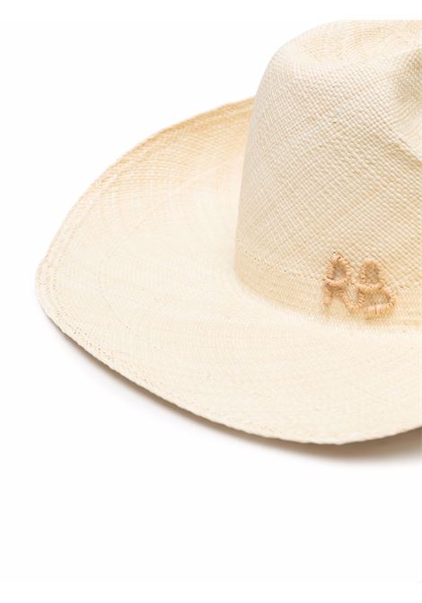 Cappello cowboy intrecciato in beige - RUSLA BAGINSKIY donna RUSLAN BAGINSKIY | CWB036STRSRB036